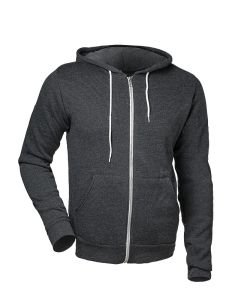 Giv'er - Unisex - Zip-Up Hoodie - Dark Heather