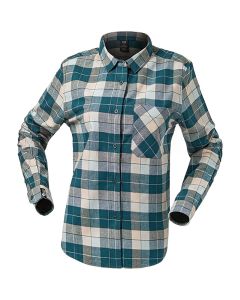 Helly Hansen - Women's Lokka Flannel LS Shirt Fjord til Fjell - Green/White
